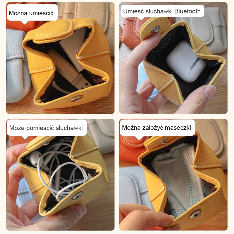 Super miękka górna warstwa wierzchnia japońska portmonetka na monety