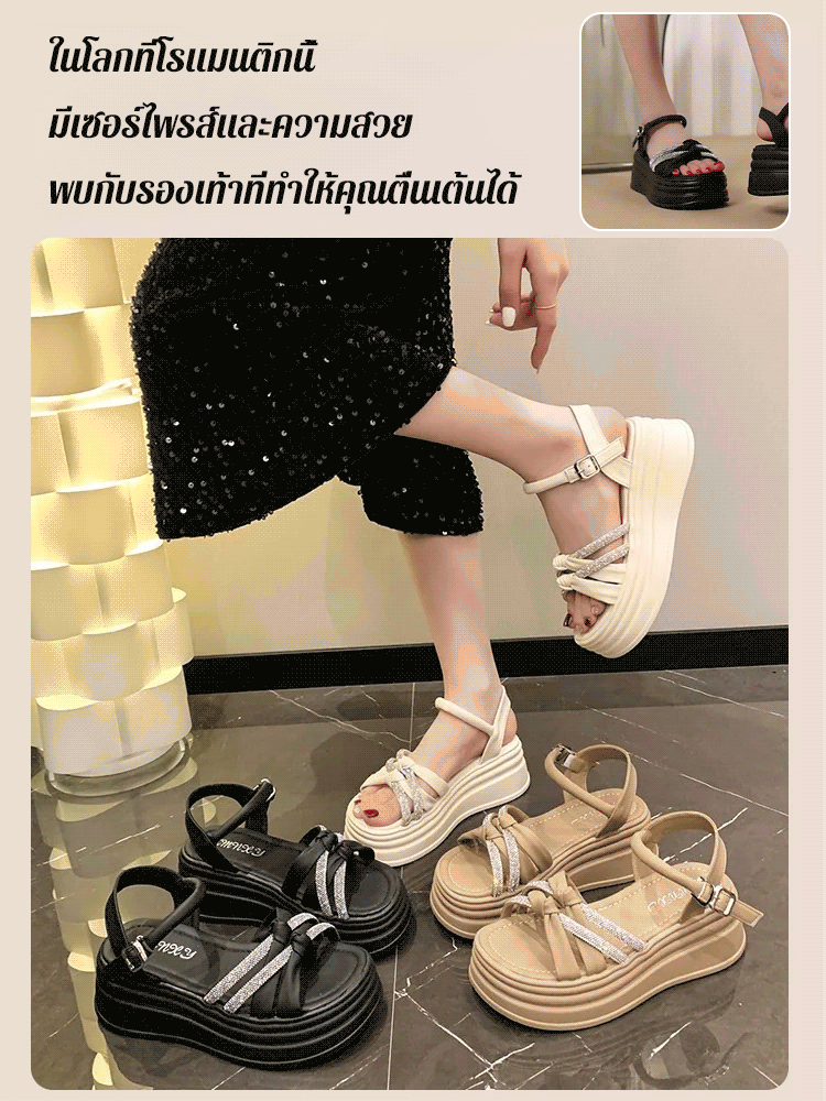 รองเท้าแตะโรมันเพิ่มความสูง