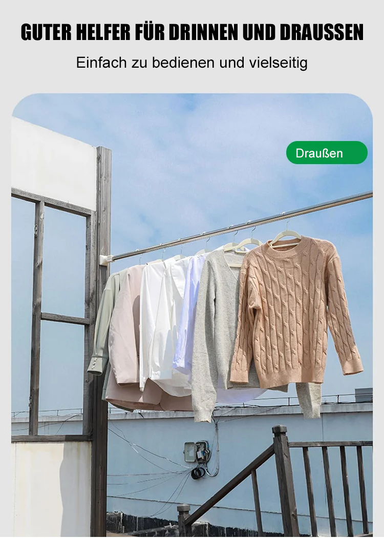 Moderne Kleiderstange mit hoher Tragkraft