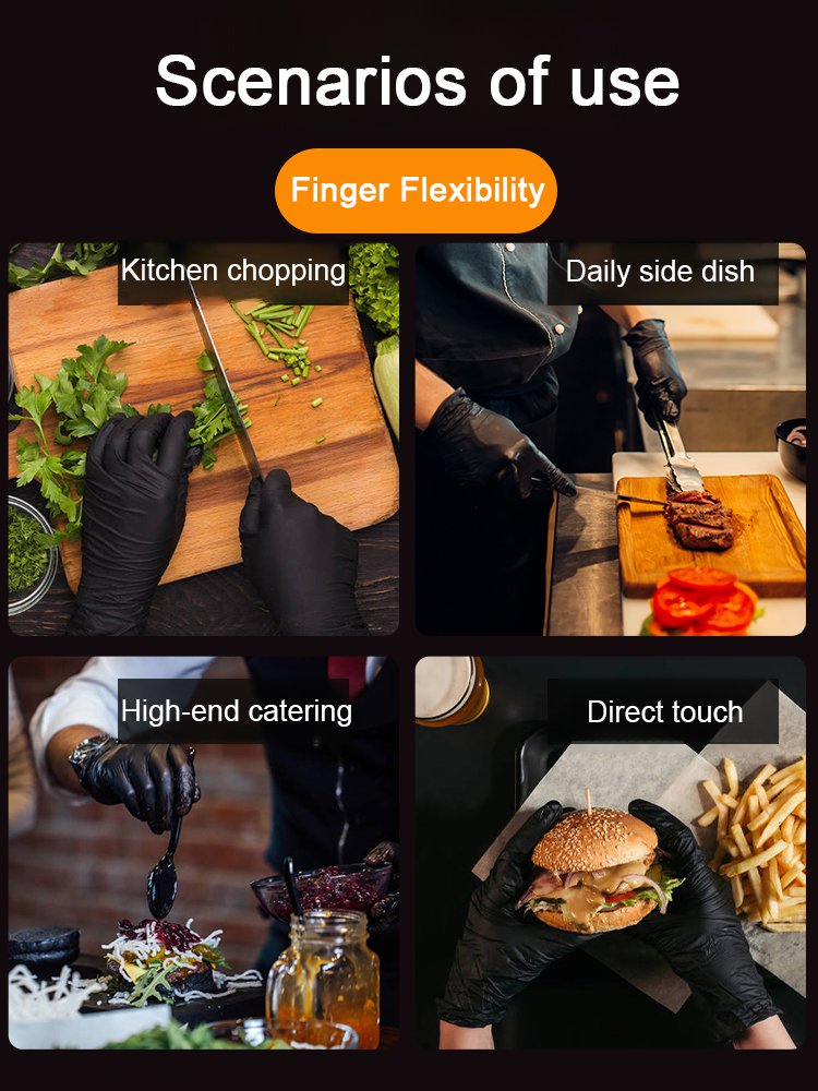 Food Grade Butyl Latex Gloves (100 pcs)