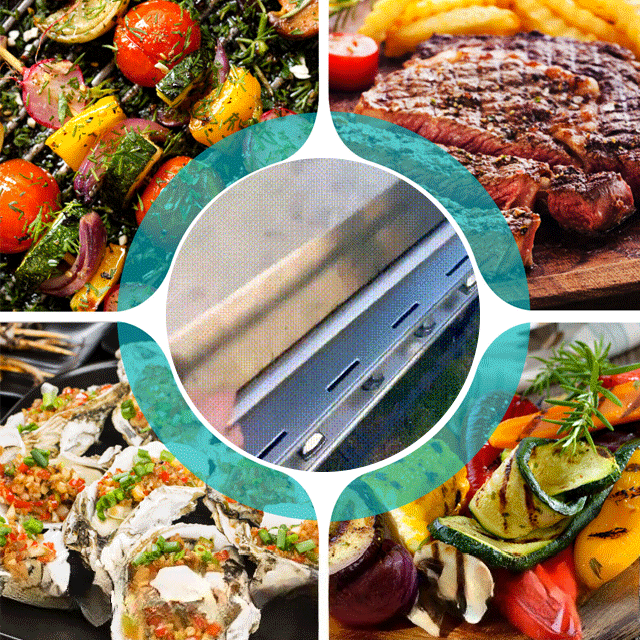 Runder, tragbarer, multifunktionaler und leicht zu reinigender Grill