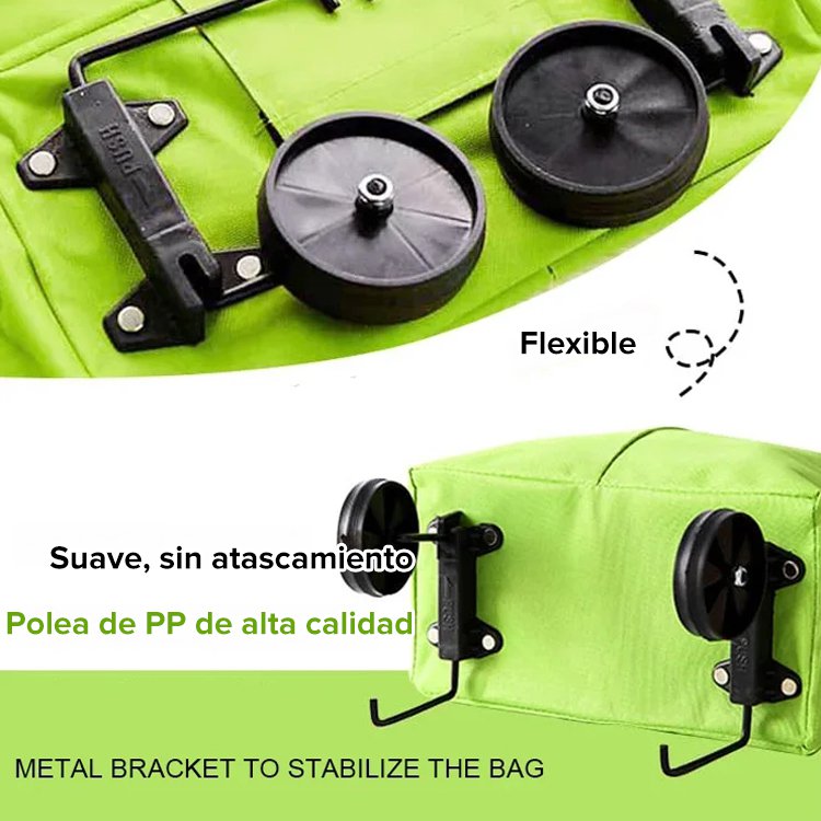 Bolsa de carrito de compras plegable multifuncional