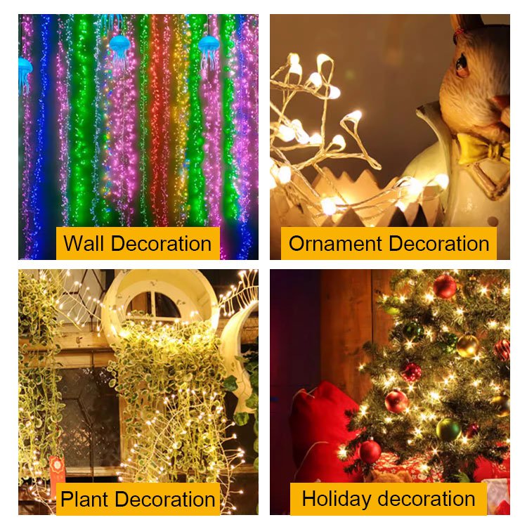 LED copper wire firecracker decorative light string