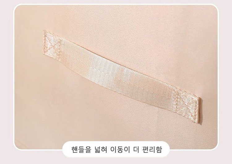 압축 후 공간이 넓어진 수납백 사용 모습