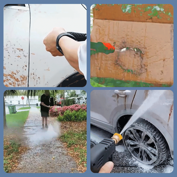 high pressure lithium wireless car washer set