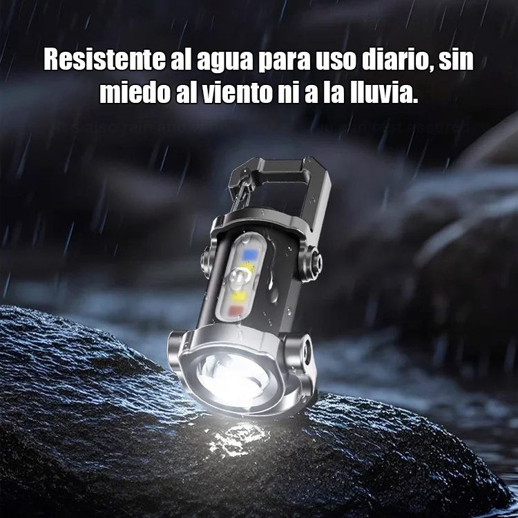 【Tres en uno multifuncional】Linterna de emergencia SOS