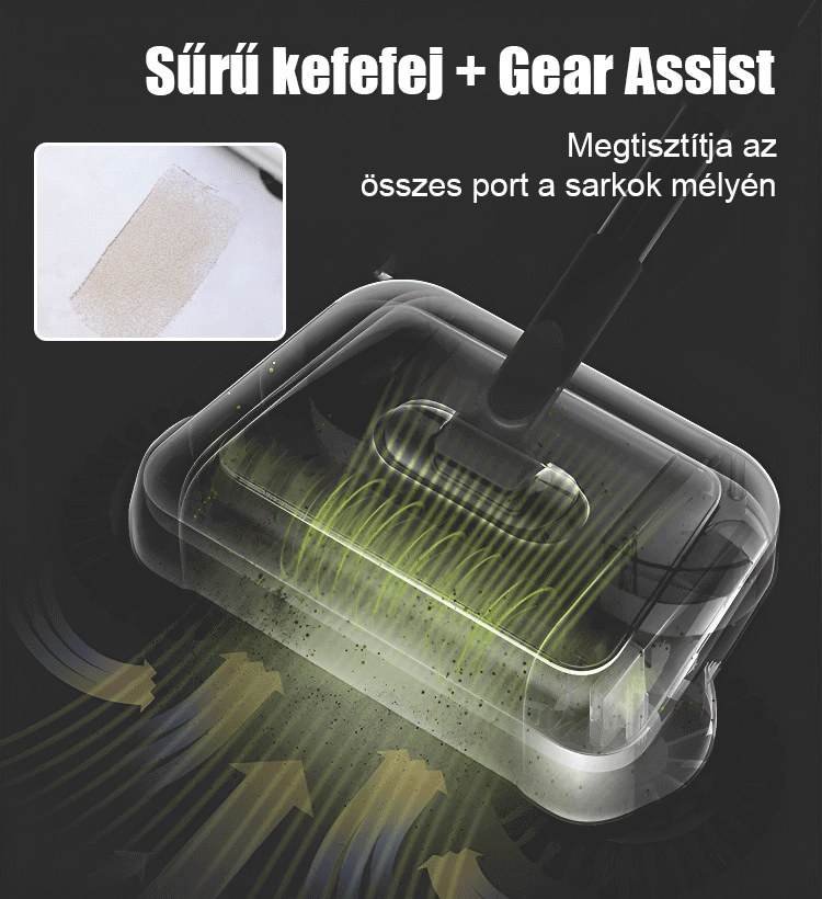 3 az 1-ben push kézi porszívó