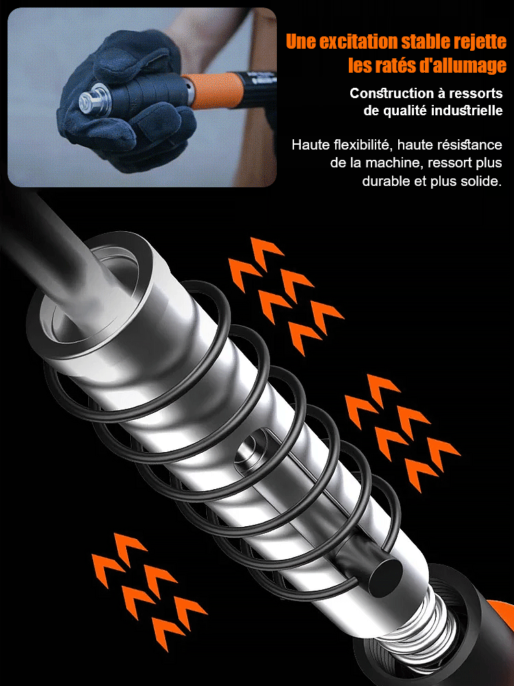 Pistolet à clous manuel avec silencieux