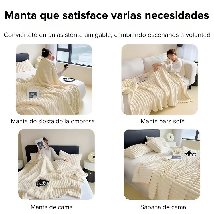 Manta de franela de alta calidad engrosada para mantener el calor