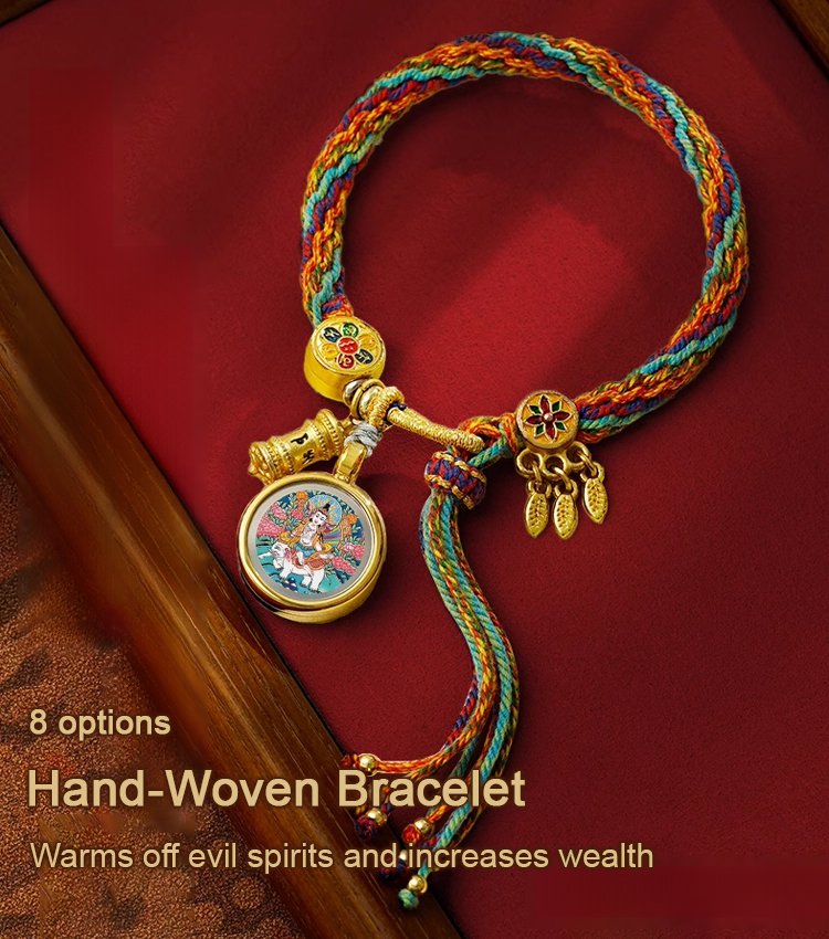 Hand-woven Mantra Beads Medicine Buddha Thangka Bracelet