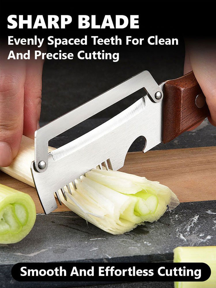 Multifunctional Peeler for Onion Strips, Stainless Steel Peeler, Scallion Scraper, Kitchen Fruit Pee