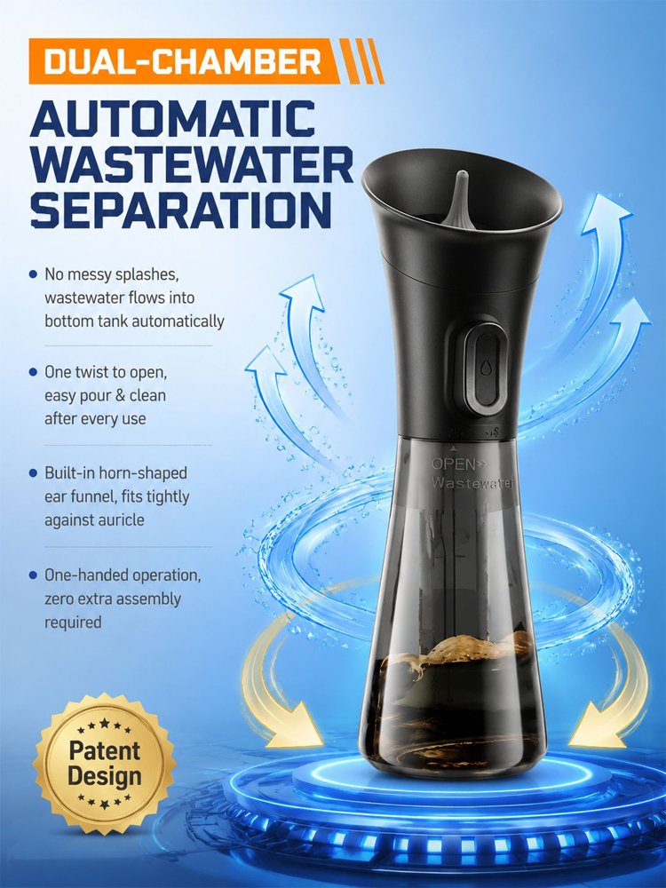 Portable home ear washer