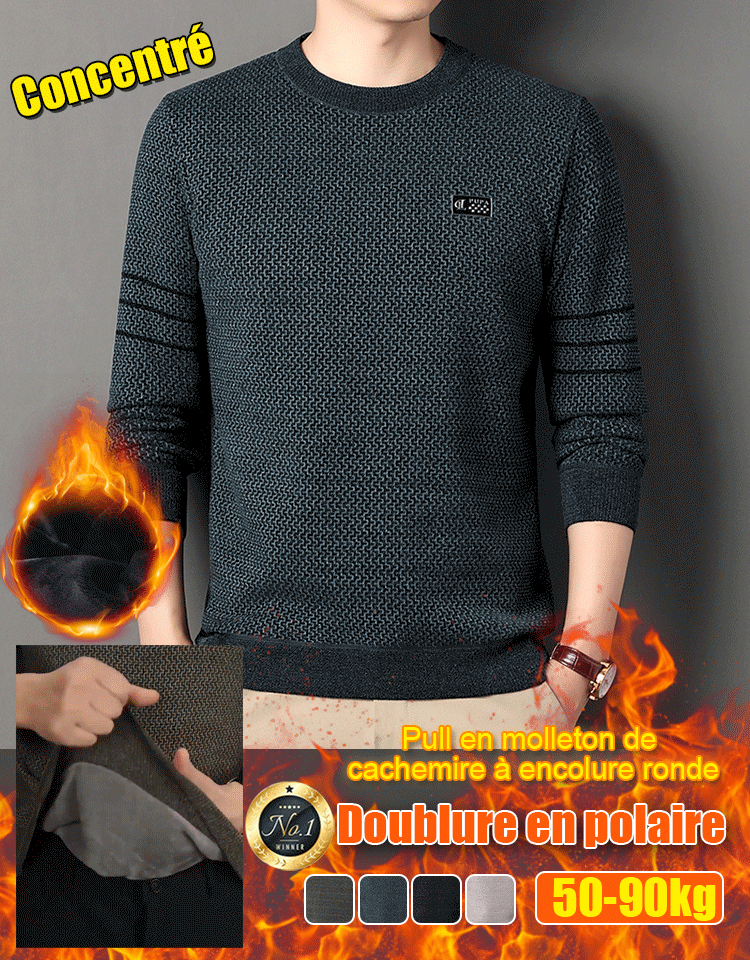 Pull chaud Ferret à col rond pour hommes