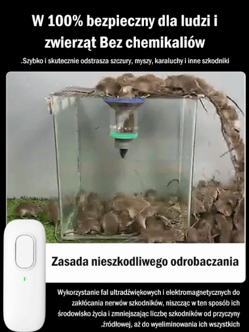Nowy ultradźwiękowy odstraszacz szkodników