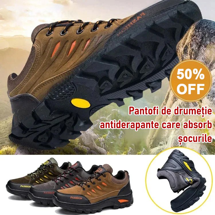 Pantofi de drumeție antiderapanți și cu amortizare