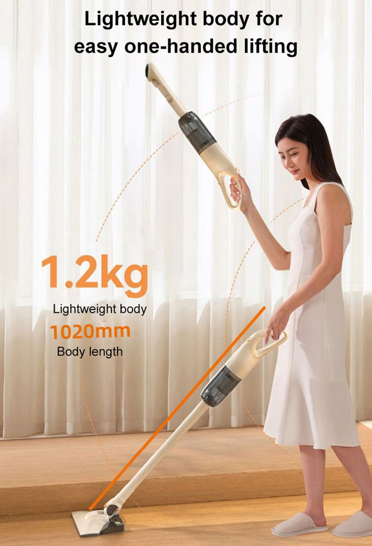 [Wireless vacuuming and mopping] High suction power dust mite removal mopping machine