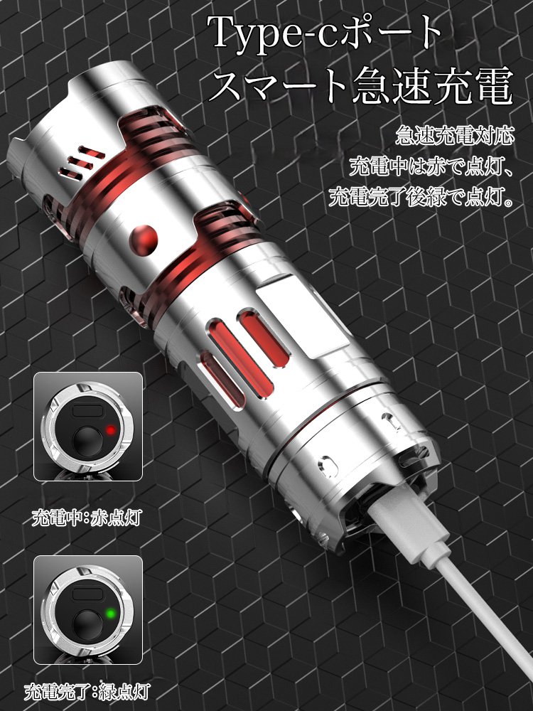 ハンドスピナー付き懐中電灯