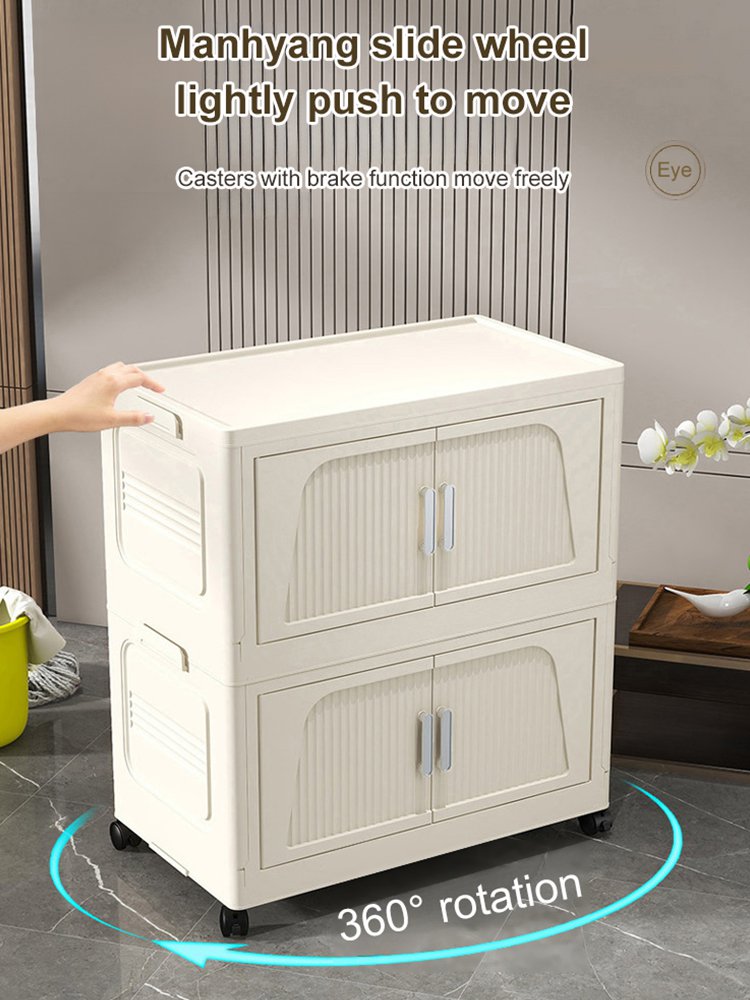 Multifunctional folding storage cabinet