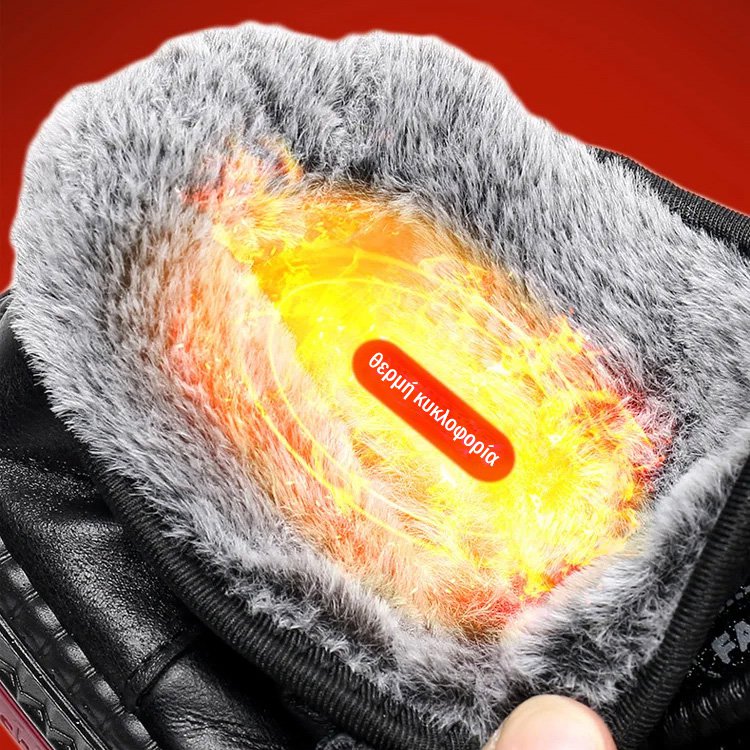 Μποτάκια με κουμπιά και επένδυση από γούνα