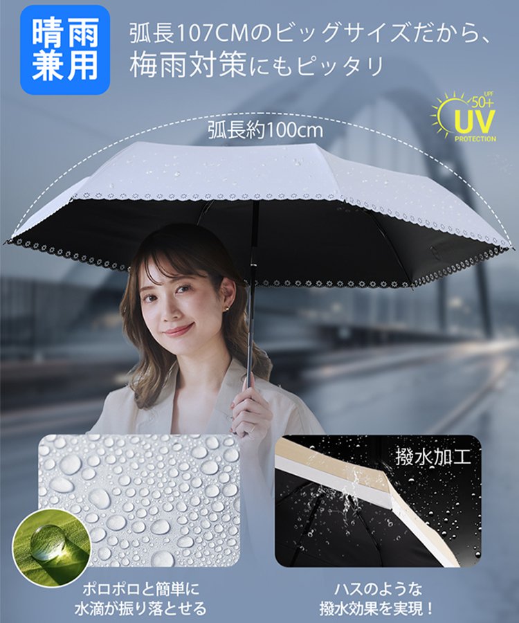 【最新技術】超薄型折り畳み晴雨兼用傘