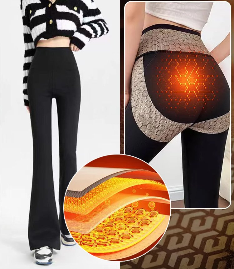 裏起毛セミフレアヨガパンツ