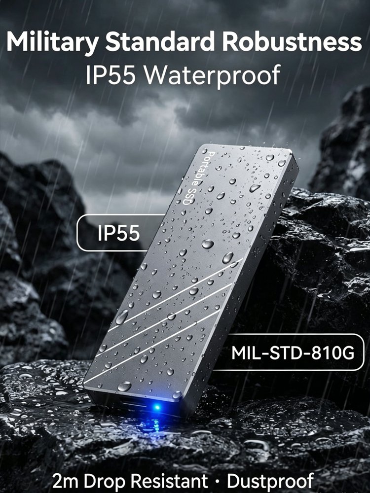 [High-Speed ​​Encrypted Transfer] Mini Portable External Hard Drive