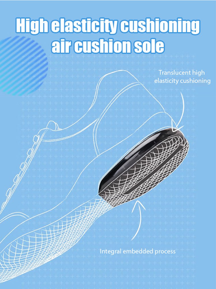 Air-cushioned height-increasing genuine leather casual shoes