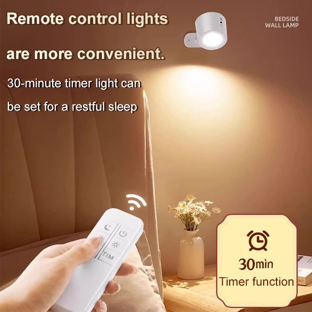 Magnetic Remote Control Double-Sided Wall Lamp