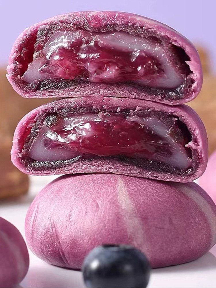 [식사 대용 추천] 쨈 흘러넘치는 참마 블루베리떡