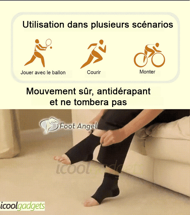 Chaussettes de correction des varices en fibres de cuivre