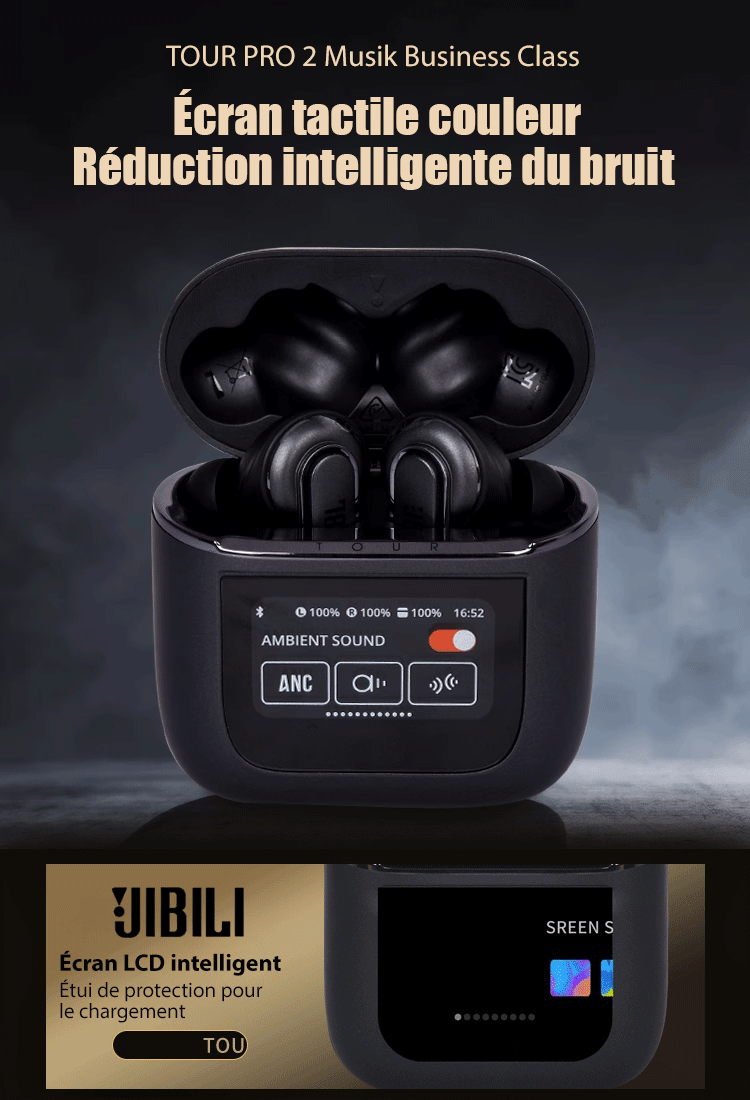 Oreillette Bluetooth à annulation de bruit entièrement intelligente