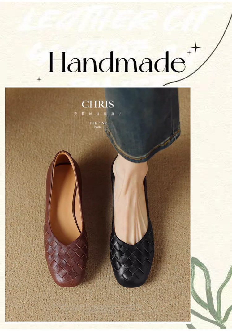 高品質な本革レディースパンプス正面画像