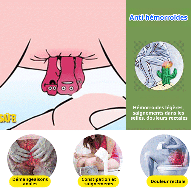 Gel antibactérien pour les hémorroïdes