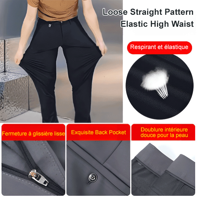 Pantalon de costume élastique