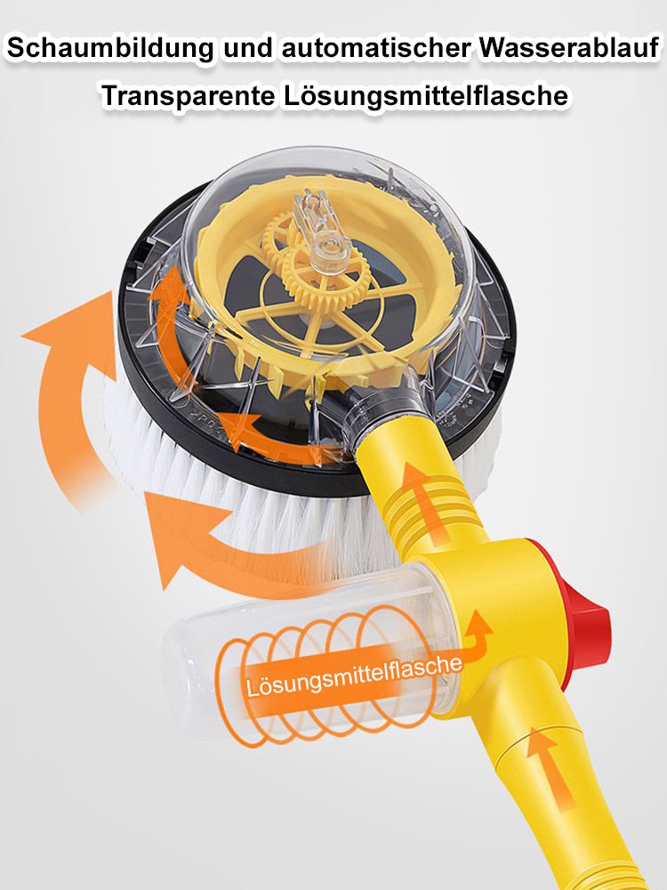 【Integriertes Waschen, Spülen und Bürsten 】Automatisch rotierendes Autowaschanlagen-Set