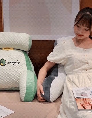 多機能冷感背もたれ付きクッション