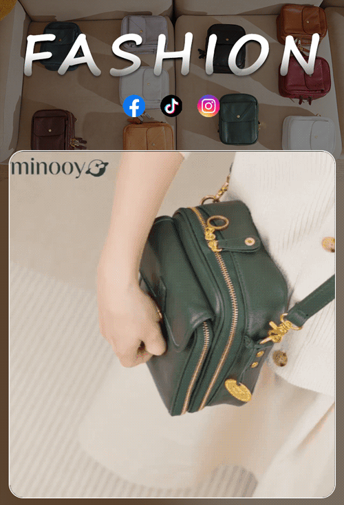 Ρετρό τσάντα αγγελιοφόρου διπλής στρώσηςμεγάλης χωρητικότητας