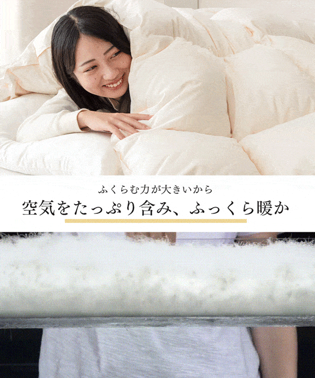ホワイトダックダウン羽毛布団