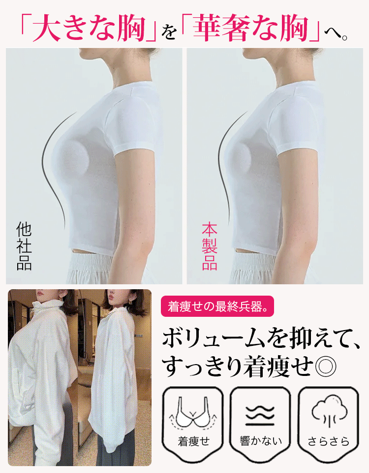 日本の高級ブラブランドのデザイナーが3年かけて開 発 [着痩せ補正ブラ]