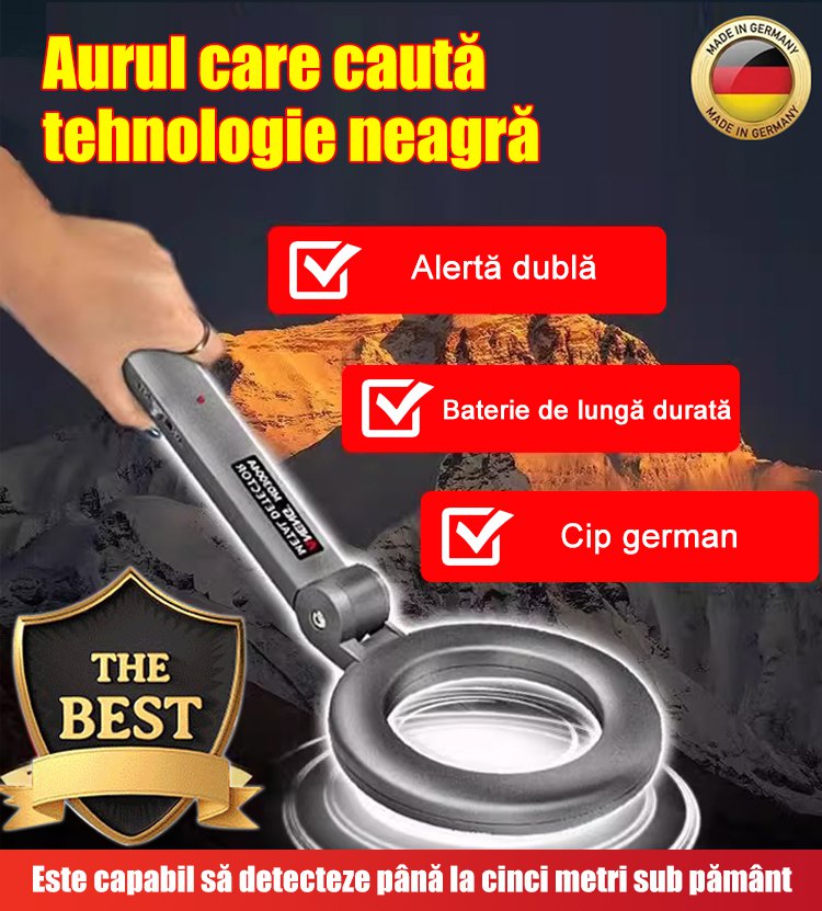 Detector de metale portabil de înaltă sensibilitate
