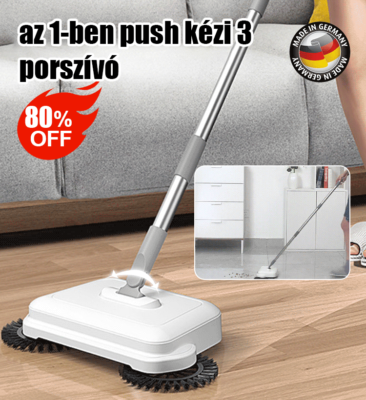 3 az 1-ben push kézi porszívó