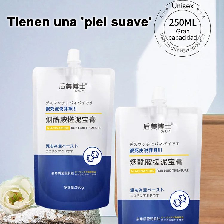 Nicotinamida frotar pasta de tesoro de barro