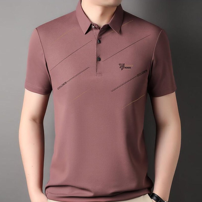 남성 접촉 냉감 폴로 반팔 셔츠