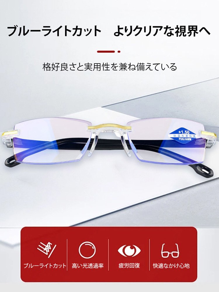 1つ買うと1つ無料でプレゼント 累進多焦点遠近両用老眼鏡