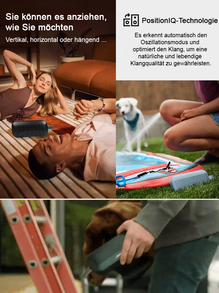 [Hervorragender Soundeffekt] Tragbarer Bluetooth-Lautsprecher von Xiaojudan