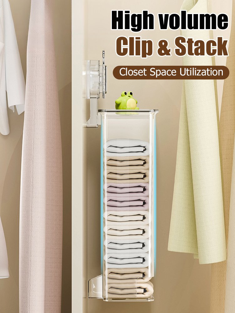 Suction cup wall mounted underwear storage box with lid