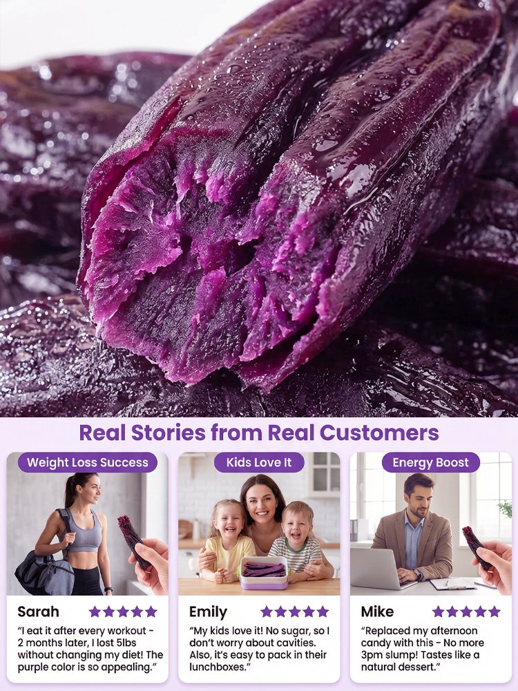 0 Fat Anthocyanin Purple Sweet Potato Snacks