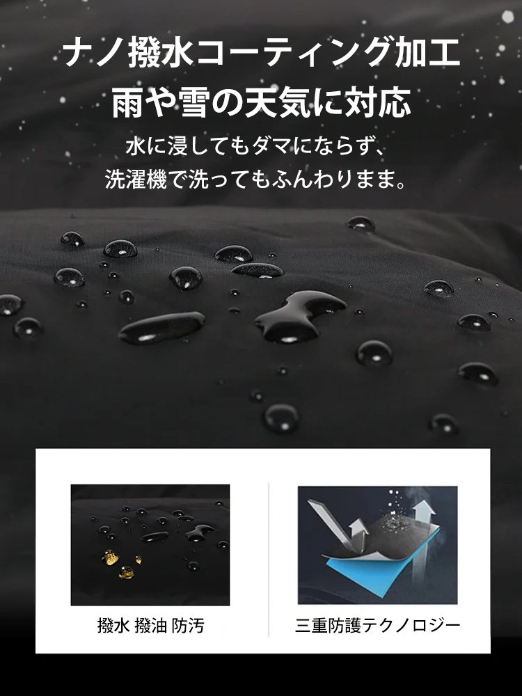 ユニセックスダウンジャケットフード付き