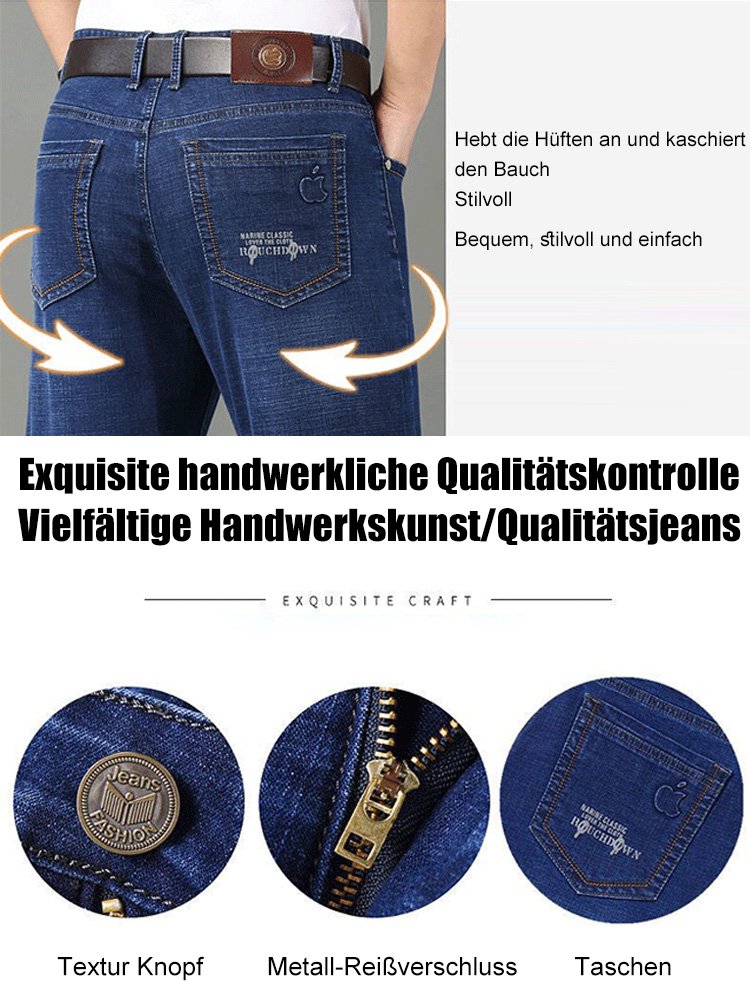 Entspannte Straight Stretch Warm Jeans