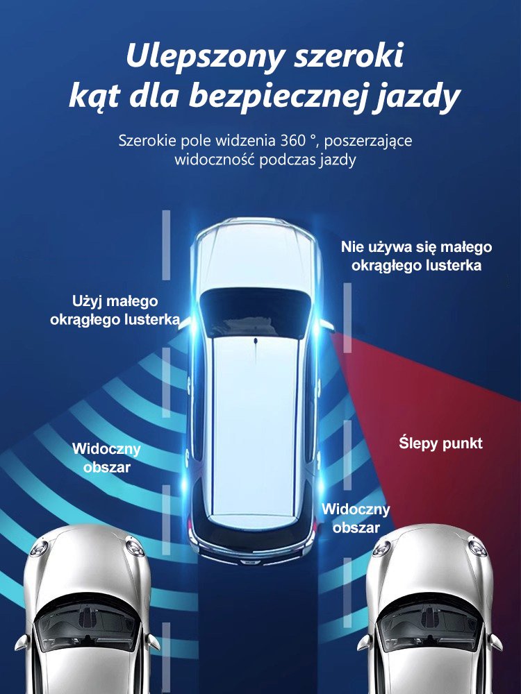 【Swobodnie przylegający, nie spadający】nano przyssawka próżniowa lusterko cofania